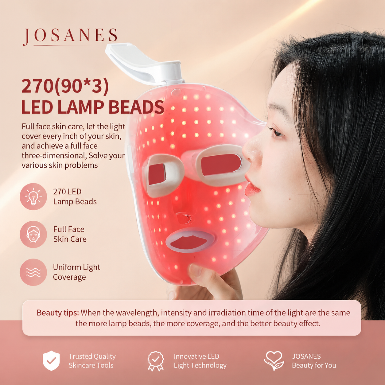 NeoGlow™ Pro Facial Therapy - 7 Colours LED Mask