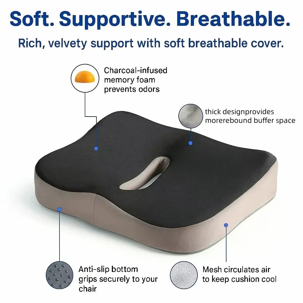 OrthoRelief™ Memory Foam Seat Cushion