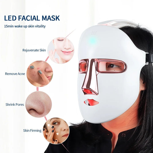 NeoGlow Facial - 7 Colours LED Mask