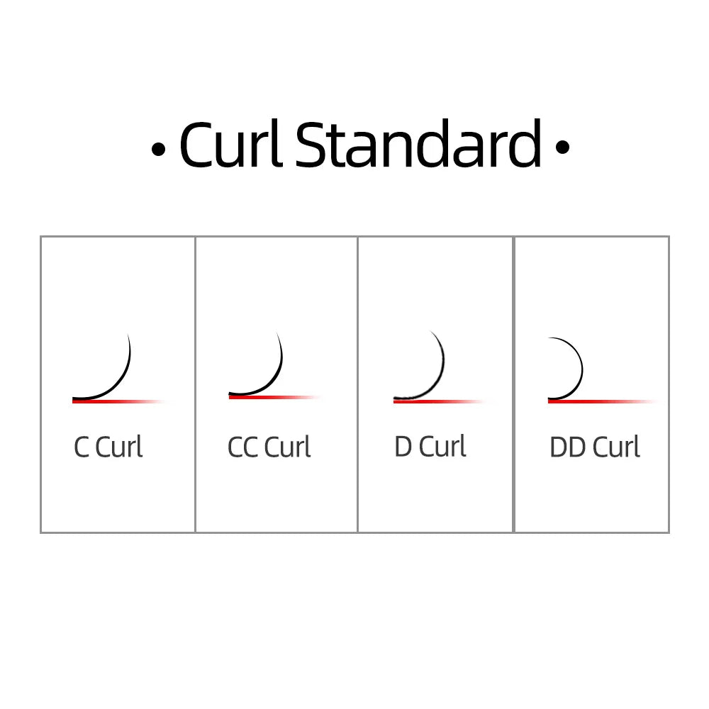 NAGARAKU Eyelash Extension Lashes Matte Black - Soft Natural